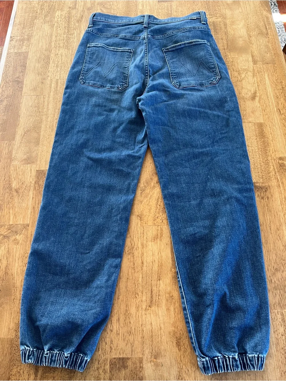 MOTHER Blue Denim High-Rise Jeans - Picture 2 of 6